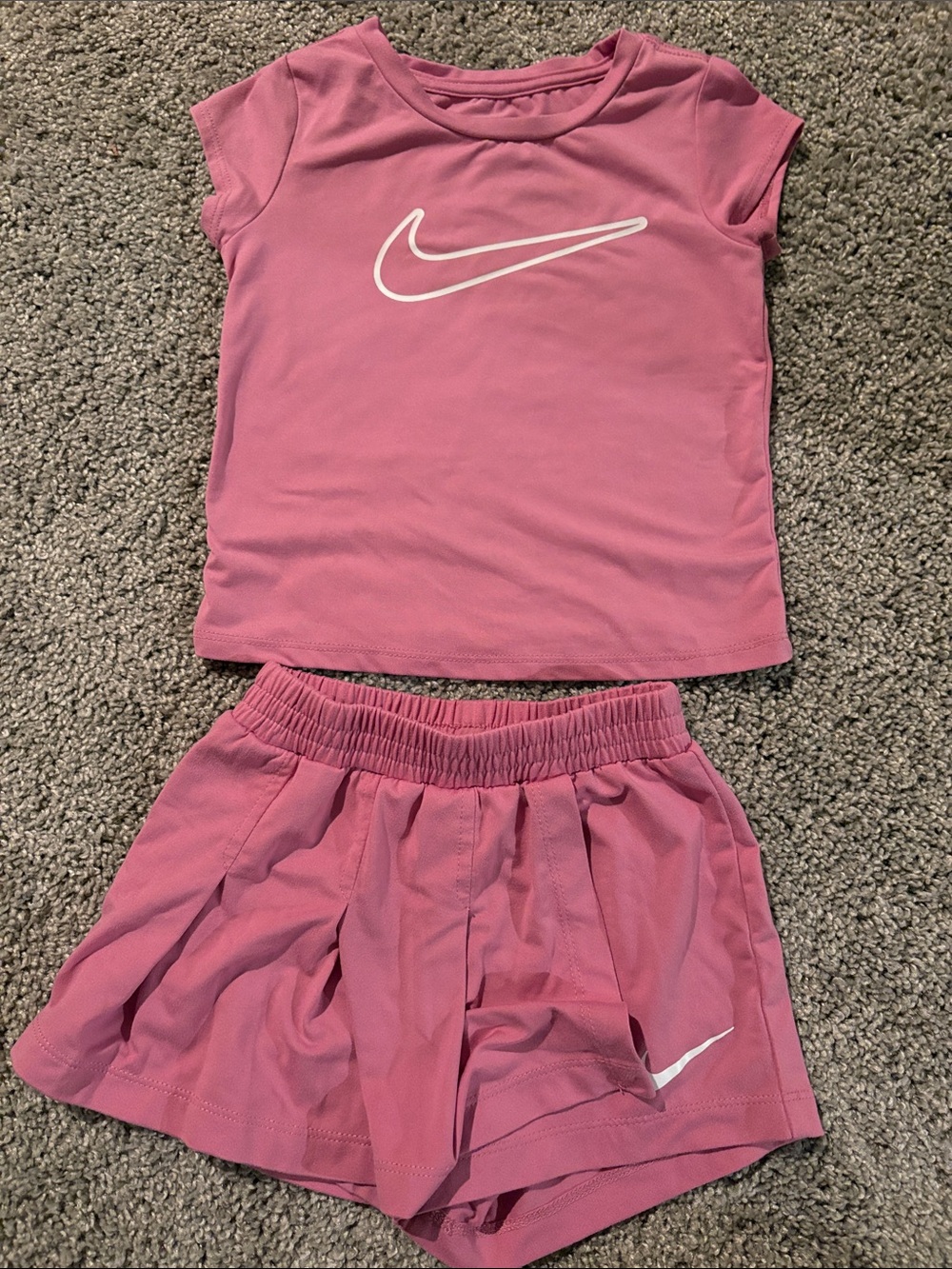 Nike Pink Girls' Active Top and Skort Set